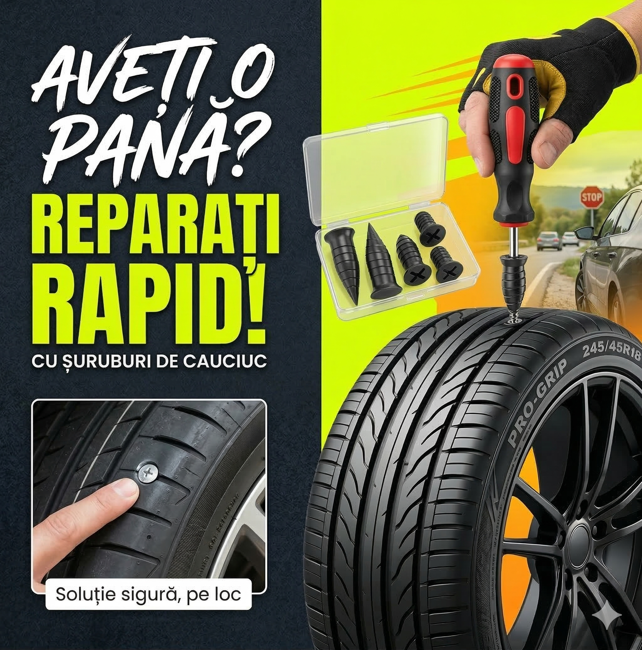 Kit reparație pană